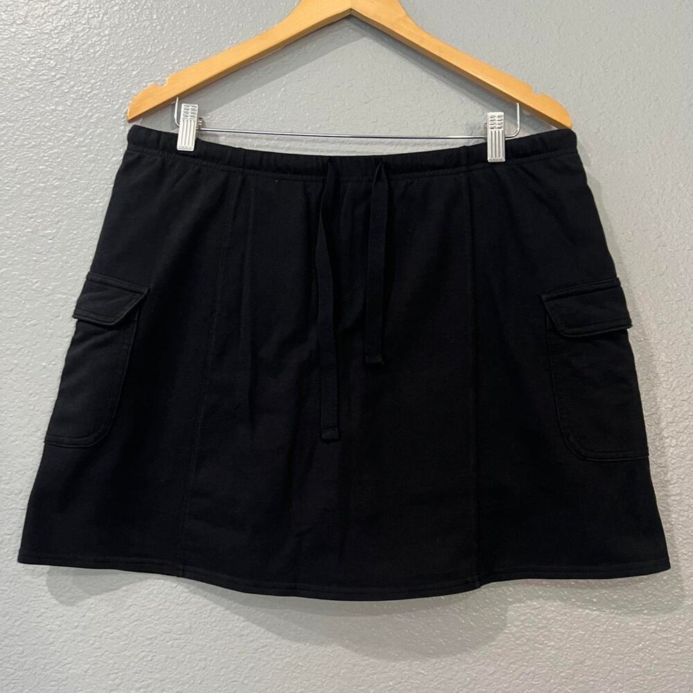 Silverwear Black Cargo Athletic Skort L